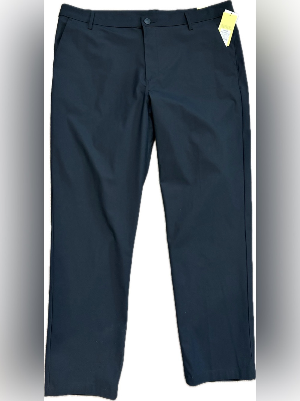 NWT All in Motion Mens 360 Lifestyle Trouser Regular Fit Black Stretch Pants 38